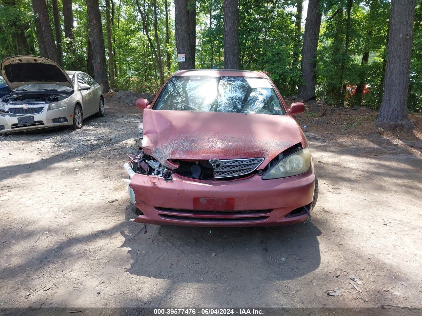 2004 Toyota Camry Se V6 VIN: 4T1BA32K74U502925 Lot: 39577476