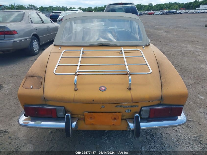 1970 Fiat 124 Spider VIN: 124BS0022885 Lot: 39577487