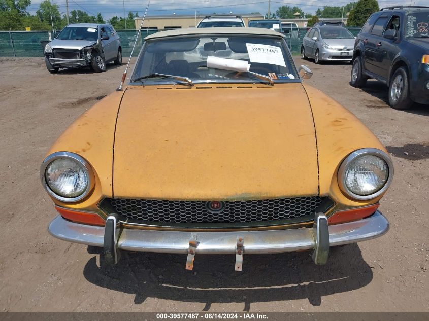 1970 Fiat 124 Spider VIN: 124BS0022885 Lot: 39577487