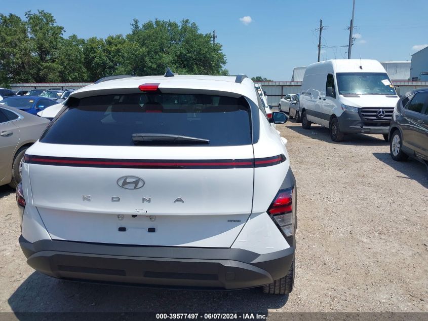 2024 Hyundai Kona Sel VIN: KM8HBCAB9RU125899 Lot: 39577497