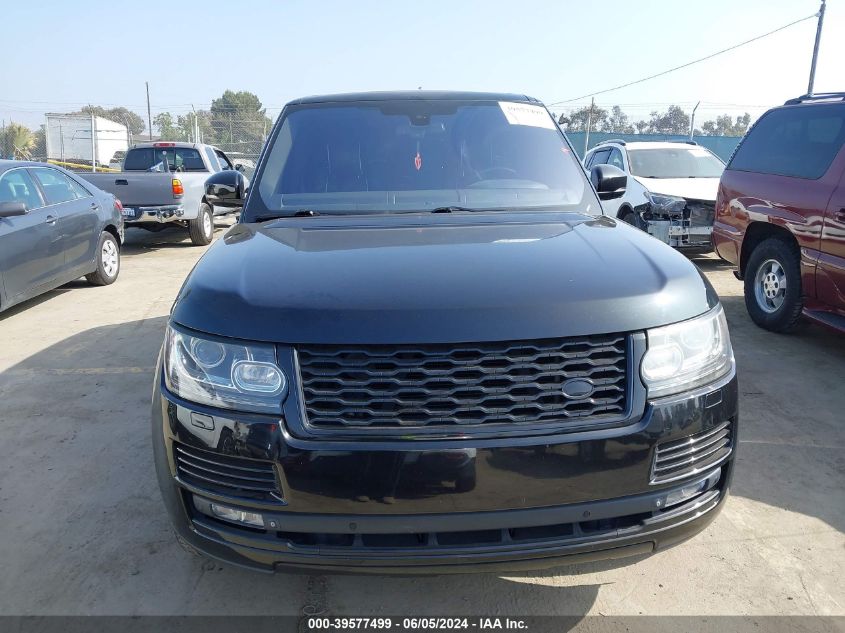 2014 Land Rover Range Rover 3.0L V6 Supercharged Hse VIN: SALGS2WF2EA138973 Lot: 39577499