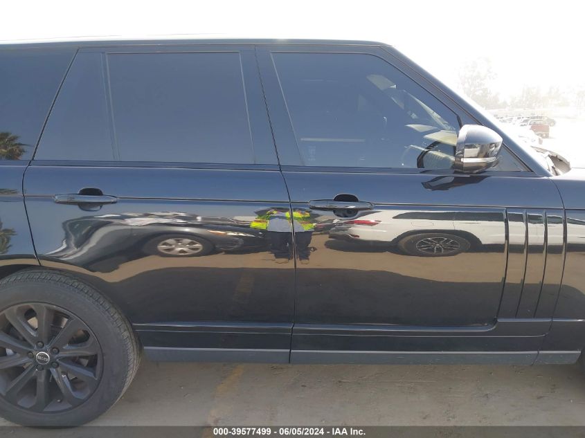 2014 Land Rover Range Rover 3.0L V6 Supercharged Hse VIN: SALGS2WF2EA138973 Lot: 39577499