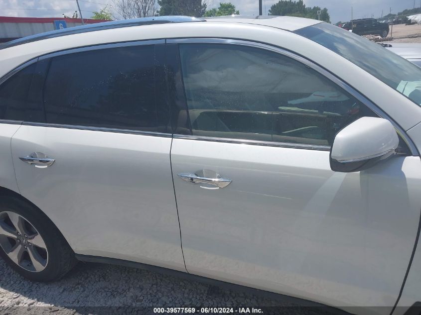 2016 Acura Mdx VIN: 5FRYD4H23GB005711 Lot: 39577569