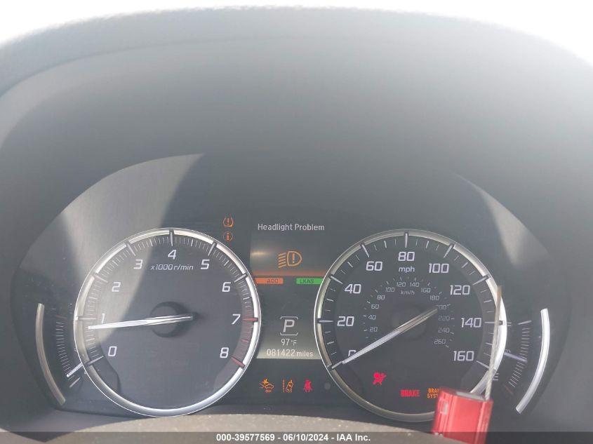 2016 Acura Mdx VIN: 5FRYD4H23GB005711 Lot: 39577569