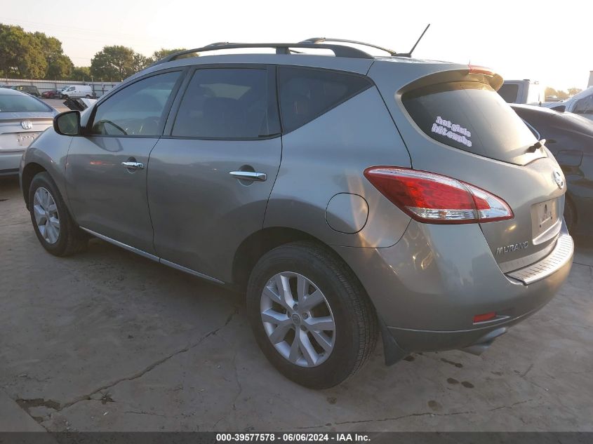 2011 Nissan Murano Sl VIN: JN8AZ1MU1BW069278 Lot: 39577578