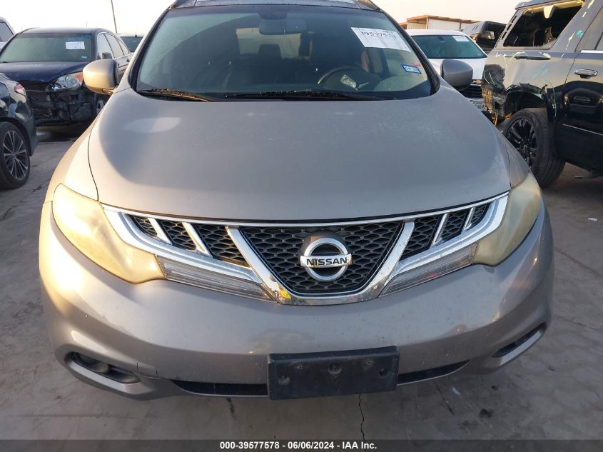 2011 Nissan Murano Sl VIN: JN8AZ1MU1BW069278 Lot: 39577578