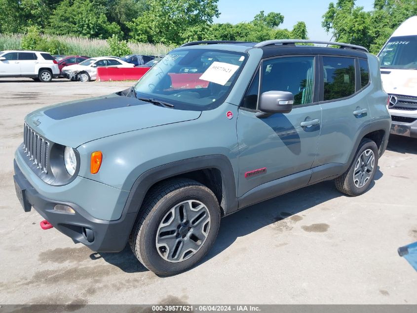 2015 Jeep Renegade Trailhawk VIN: ZACCJBCTXFPC03637 Lot: 39577621