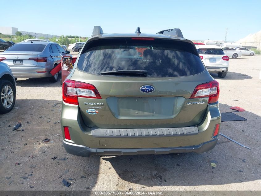 2016 Subaru Outback 2.5I Limited VIN: 4S4BSBJC5G3260518 Lot: 39577633