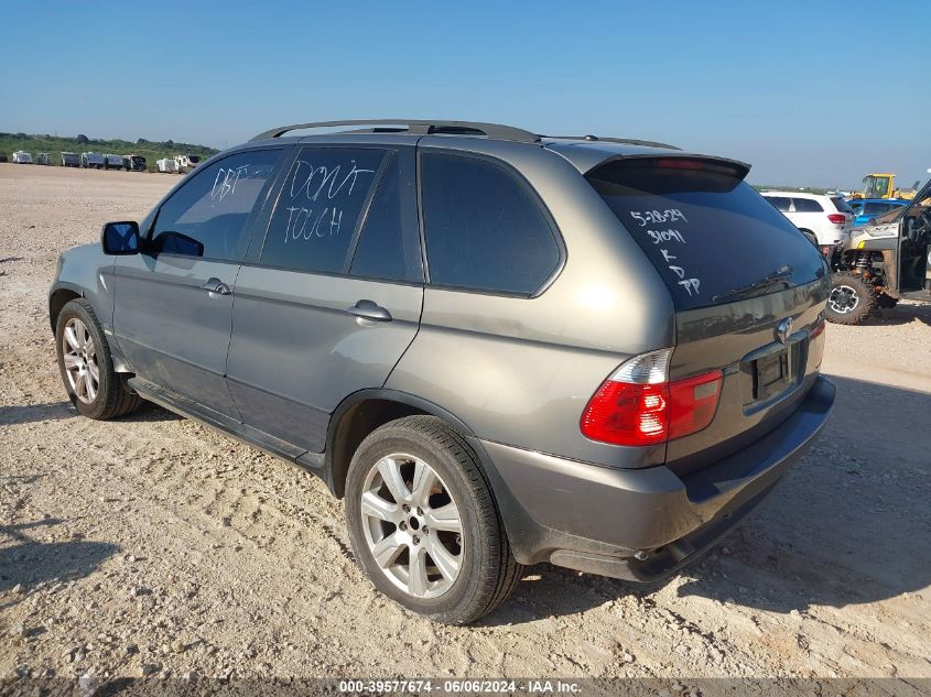 2006 BMW X5 3.0I VIN: 5UXFA13546LY31091 Lot: 39577674