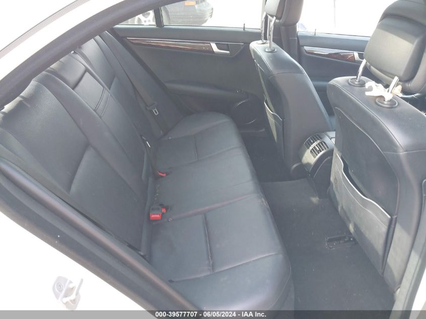 2012 Mercedes-Benz C 300 Luxury 4Matic/Sport 4Matic VIN: WDDGF8BB9CA707340 Lot: 39577707