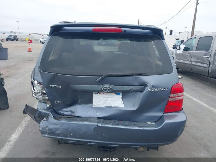 2003 Toyota Highlander Limited V6 VIN: JTEHF21AX30144840 Lot: 39577725