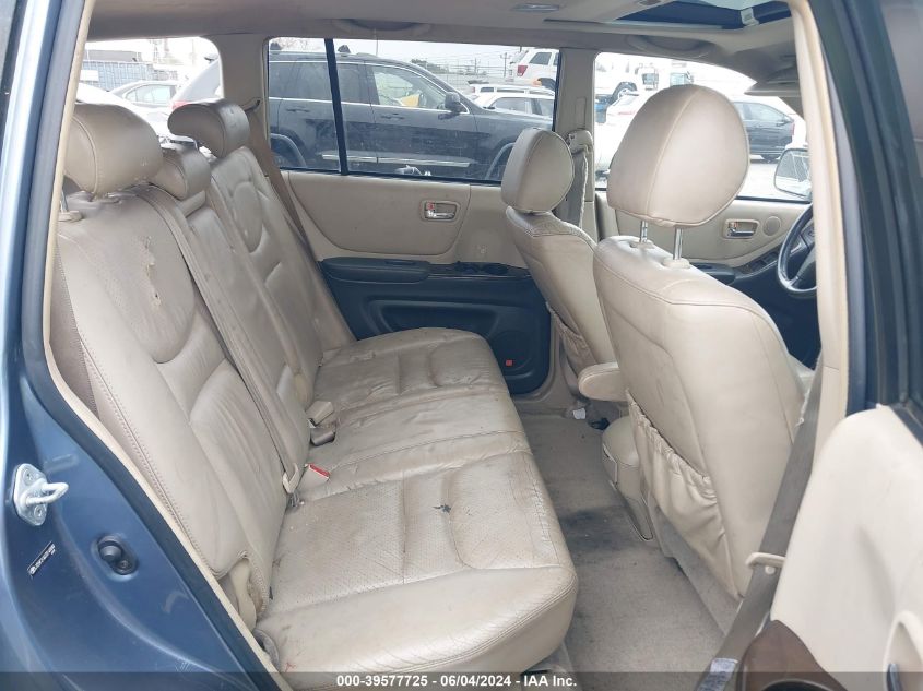 2003 Toyota Highlander Limited V6 VIN: JTEHF21AX30144840 Lot: 39577725