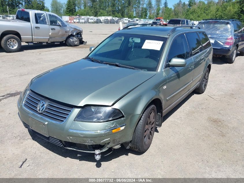 2003 Volkswagen Passat Gls VIN: WVWVD63B53E086293 Lot: 39577732