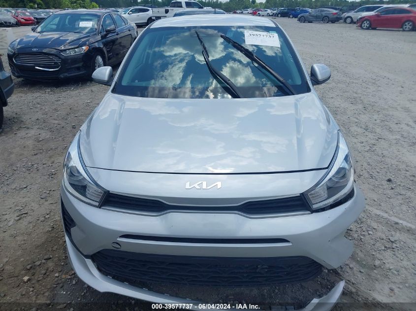 2022 Kia Rio S VIN: 3KPA24AD7NE458365 Lot: 39577737