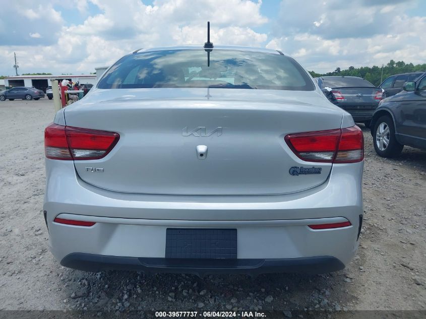 2022 Kia Rio S VIN: 3KPA24AD7NE458365 Lot: 39577737