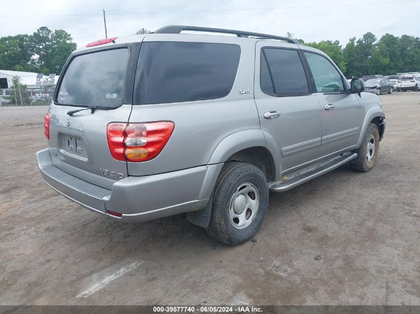 2002 Toyota Sequoia Sr5 V8 VIN: 5TDBT44A42S115582 Lot: 39577740