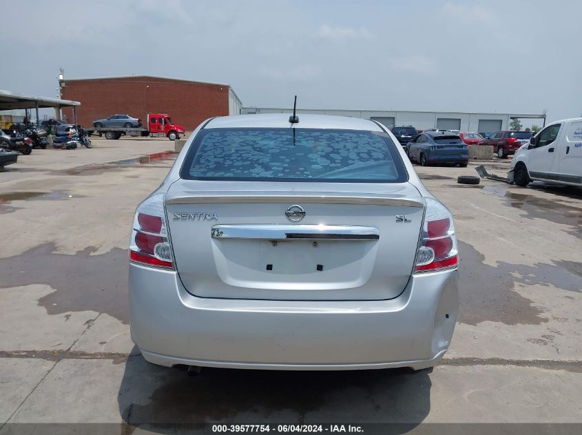 2010 Nissan Sentra 2.0Sl VIN: 3N1AB6AP3AL624251 Lot: 39577754