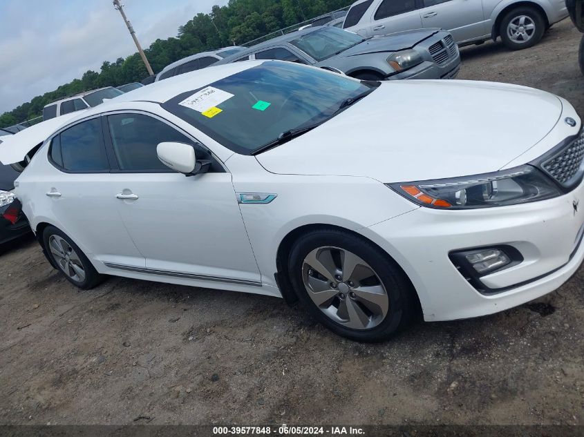 2015 Kia Optima Hybrid Ex VIN: KNAGN4AD2F5090267 Lot: 39577848