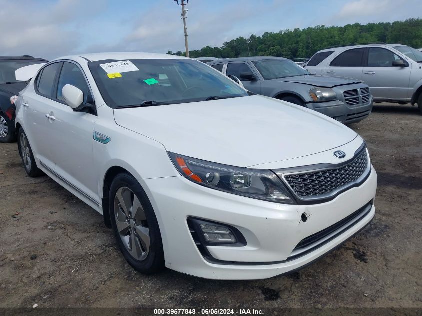 2015 Kia Optima Hybrid Ex VIN: KNAGN4AD2F5090267 Lot: 39577848