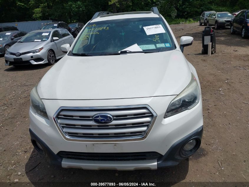 2016 Subaru Outback 2.5I Limited VIN: 4S4BSANC7G3309951 Lot: 39577893