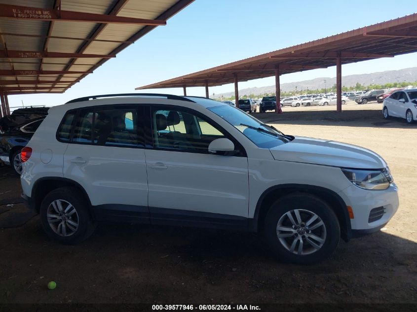 2017 Volkswagen Tiguan 2.0T/2.0T S VIN: WVGBV7AX4HK029737 Lot: 39577946