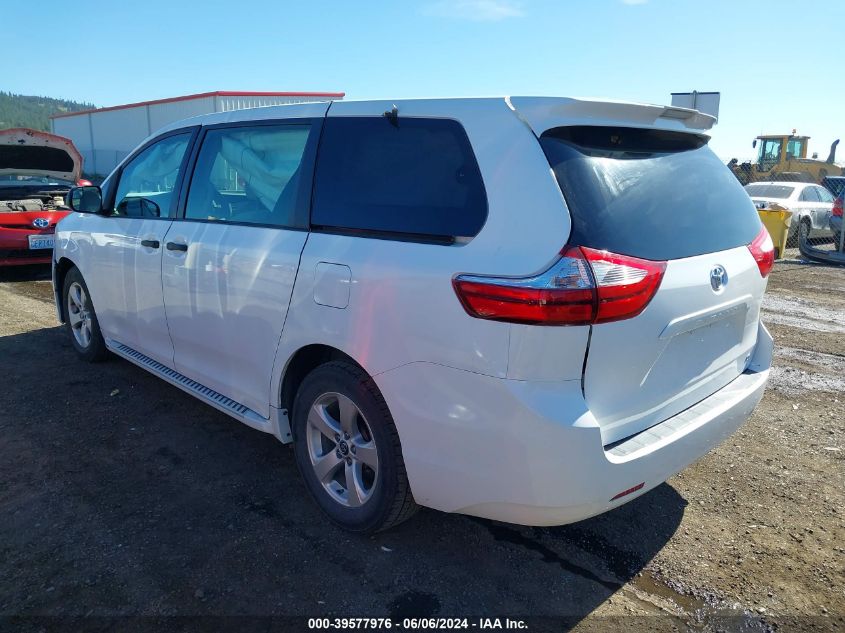 2018 Toyota Sienna L 7 Passenger VIN: 5TDZZ3DC2JS915790 Lot: 39577976