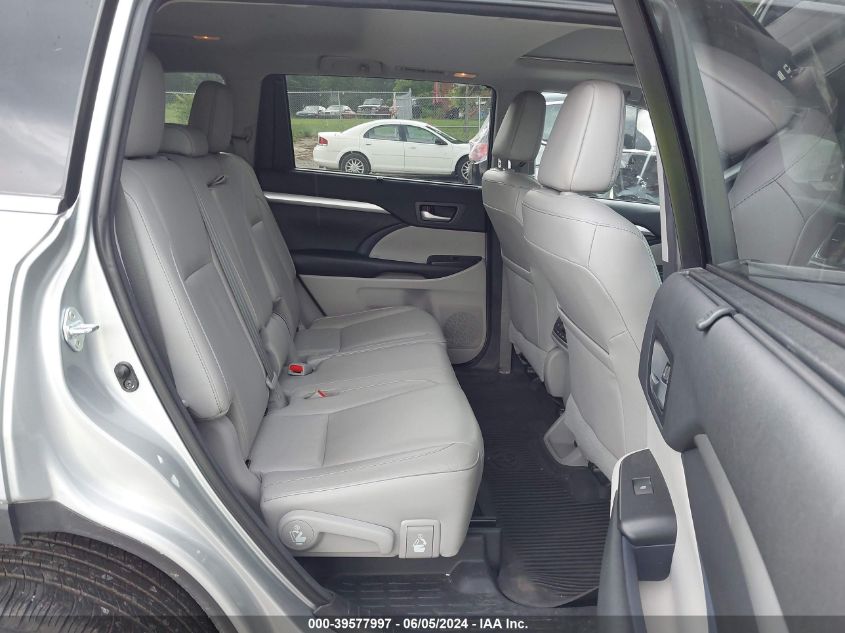 2017 Toyota Highlander Xle VIN: 5TDJZRFH1HS419916 Lot: 39577997