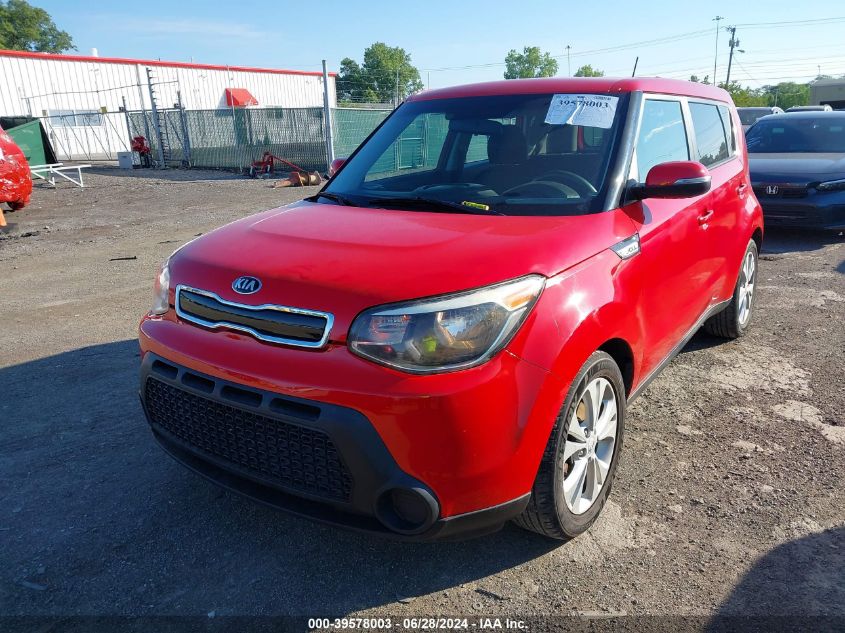 2014 Kia Soul + VIN: KNDJP3A57E7746892 Lot: 39578003