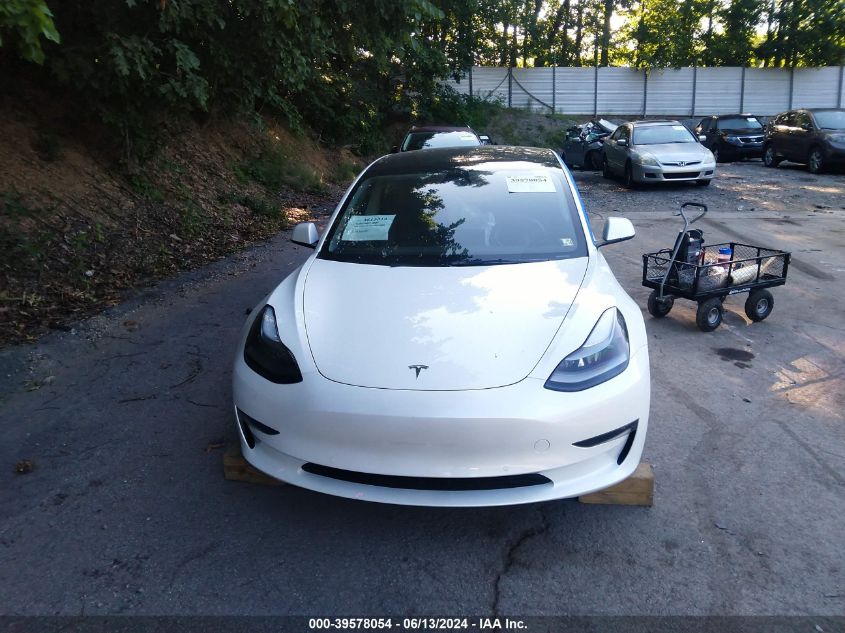 2022 Tesla Model 3 Long Range Dual Motor All-Wheel Drive VIN: 5YJ3E1EB3NF332778 Lot: 39578054