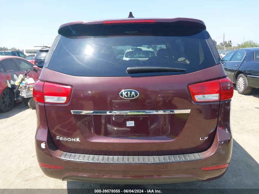 2015 Kia Sedona Lx VIN: KNDMB5C13F6045081 Lot: 39578055