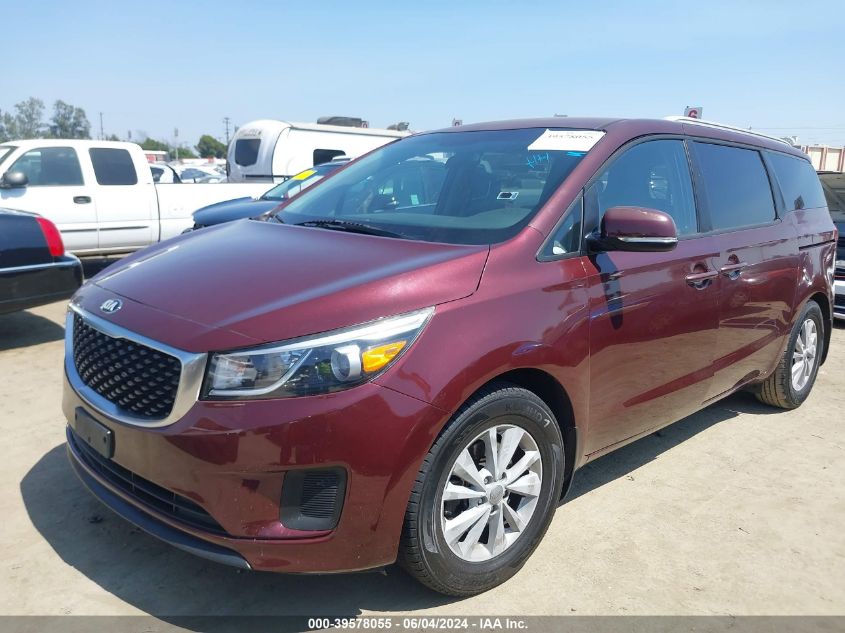 2015 Kia Sedona Lx VIN: KNDMB5C13F6045081 Lot: 39578055