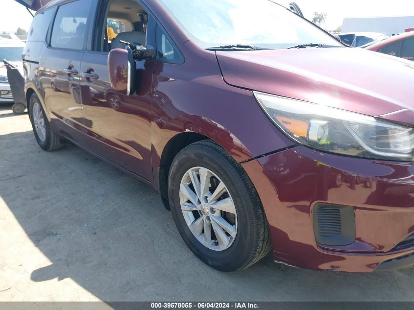 2015 Kia Sedona Lx VIN: KNDMB5C13F6045081 Lot: 39578055