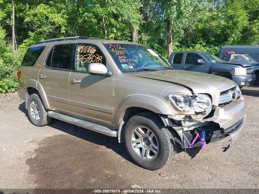 2005 Toyota Sequoia Sr5 V8 VIN: 5TDBT44A55S243043 Lot: 39578078