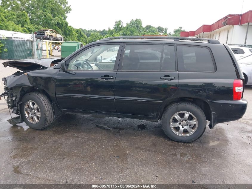 2005 Toyota Highlander V6 VIN: JTEEP21A250113908 Lot: 39578115