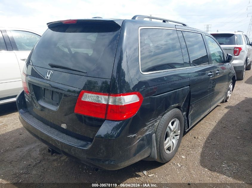 2007 Honda Odyssey Ex-L VIN: 5FNRL38757B038658 Lot: 39578119