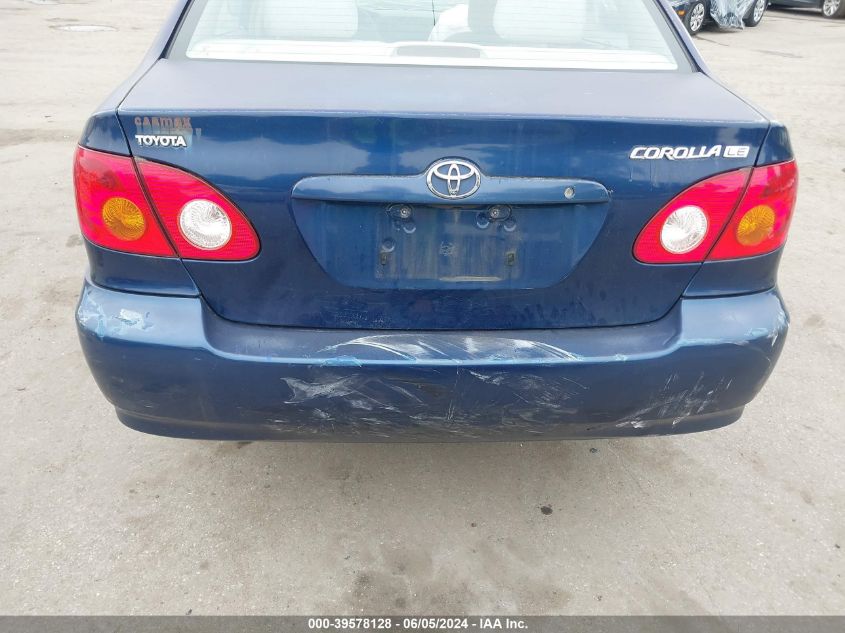 2003 Toyota Corolla Le VIN: 1NXBR32E33Z034726 Lot: 39578128