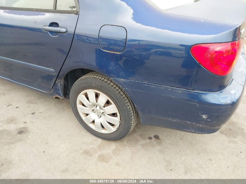 2003 Toyota Corolla Le VIN: 1NXBR32E33Z034726 Lot: 39578128