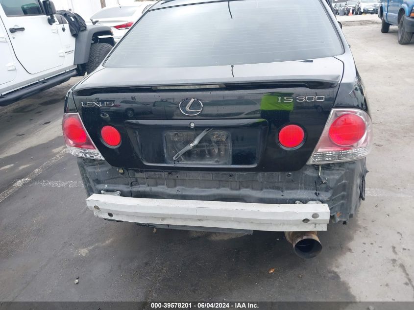 2003 Lexus Is 300 VIN: JTHBD192130076367 Lot: 39578201