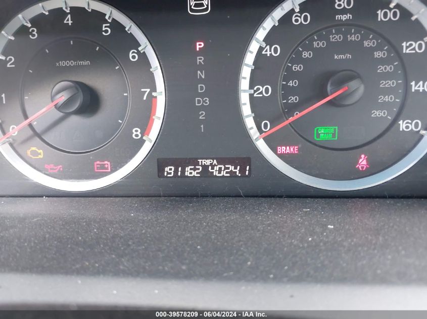 2009 Honda Accord 2.4 Ex-L VIN: 1HGCP26849A027096 Lot: 39578209