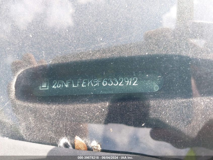 2015 Chevrolet Equinox 1Lt VIN: 2GNFLFEK5F6332912 Lot: 39578218