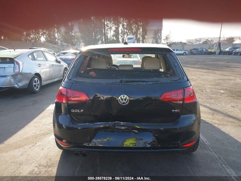 2015 Volkswagen Golf Tsi Se 4-Door VIN: 3VW217AU3FM095821 Lot: 39578239