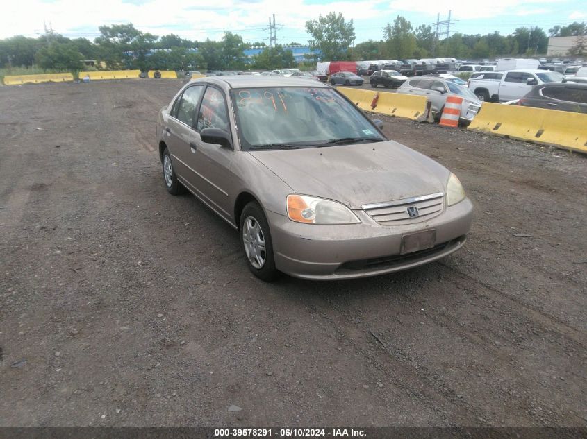 2001 Honda Civic Lx VIN: 2HGES16581H611644 Lot: 39578291