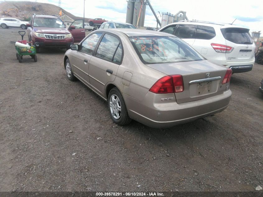 2001 Honda Civic Lx VIN: 2HGES16581H611644 Lot: 39578291