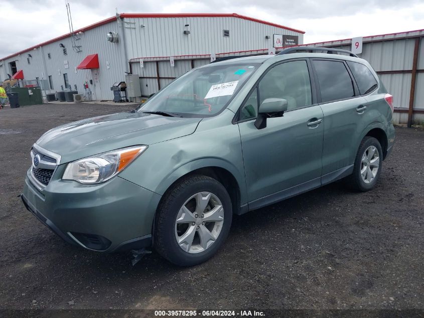 2015 Subaru Forester 2.5I Premium VIN: JF2SJAFC1FH825487 Lot: 39578295