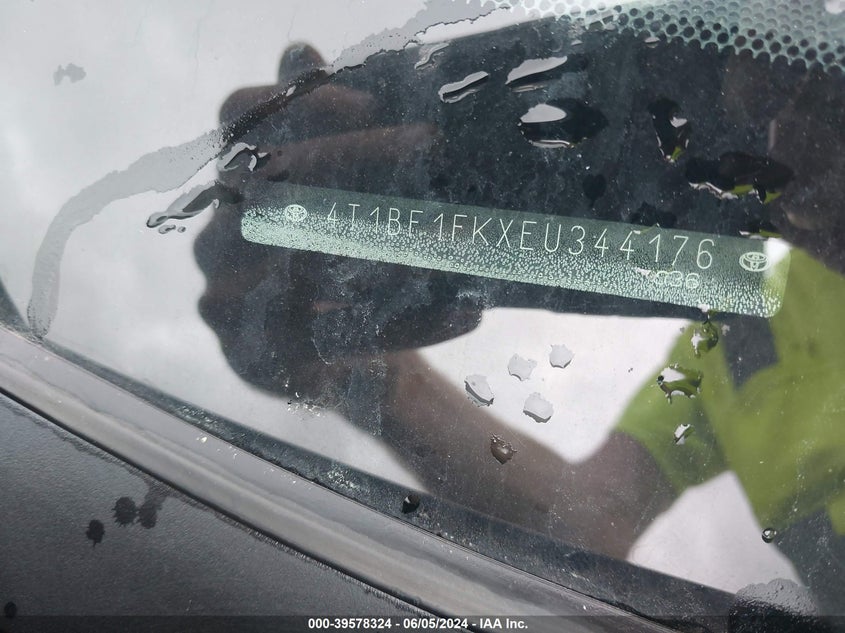 2014 Toyota Camry Se VIN: 4T1BF1FKXEU344176 Lot: 39578324