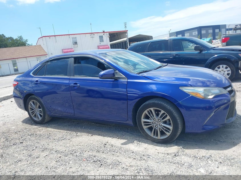 2016 Toyota Camry Se VIN: 4T1BF1FK3GU593244 Lot: 39578329