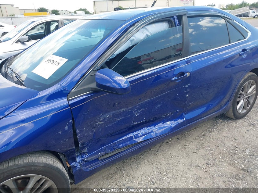 2016 Toyota Camry Se VIN: 4T1BF1FK3GU593244 Lot: 39578329