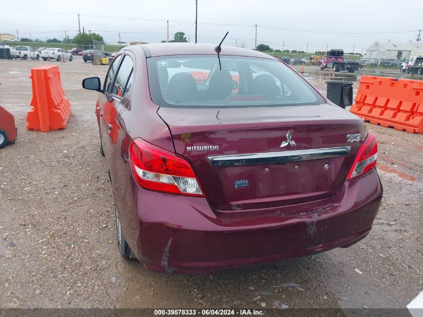 2017 Mitsubishi Mirage G4 Es VIN: ML32F3FJ4HHF12260 Lot: 39578333