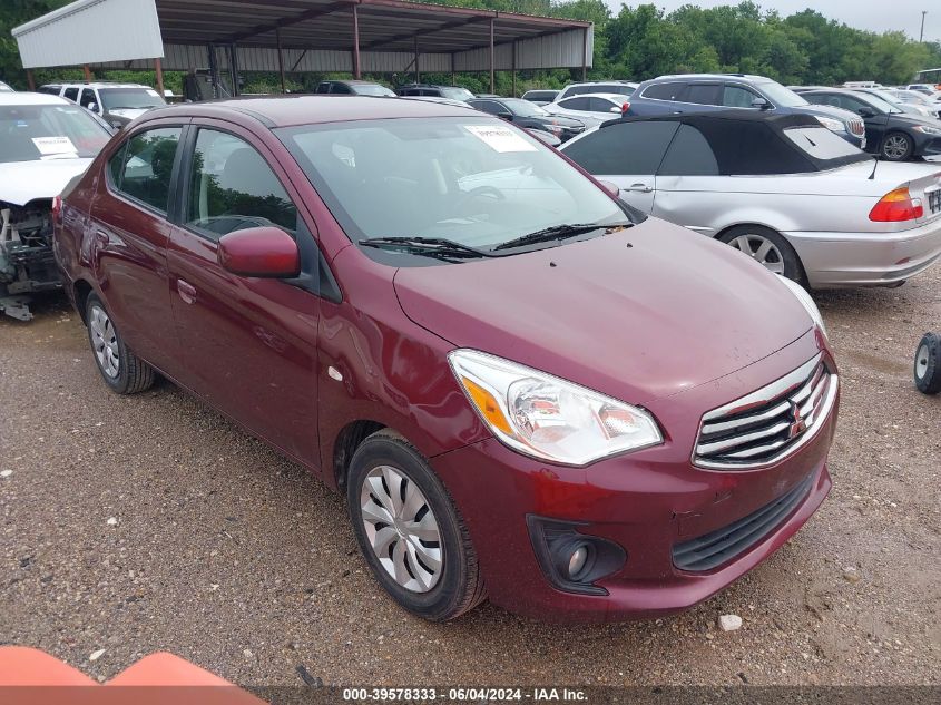 2017 Mitsubishi Mirage G4 Es VIN: ML32F3FJ4HHF12260 Lot: 39578333