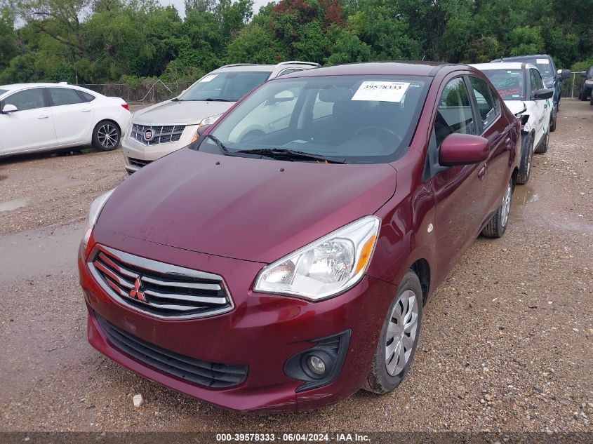 2017 Mitsubishi Mirage G4 Es VIN: ML32F3FJ4HHF12260 Lot: 39578333